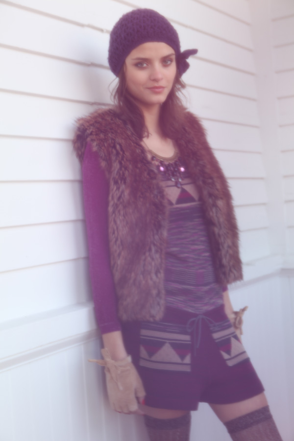 Lais in Holiday shoot for Urban Outfitters 2009